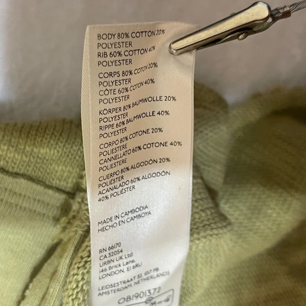 Free People Timmy Turtleneck Moss Green Cowlneck‎ Pullover Oversized Sweater XS